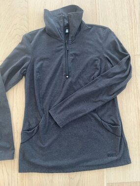 Roots Active Charcoal Half-Zip Pullover